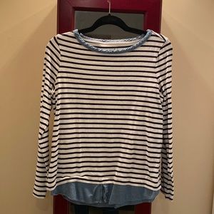 Loft size large long sleeve pull over shirt
